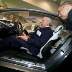 Colin Powell with the Cadillac Converj