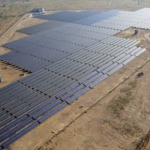 Centrale solaire de Khimsar, en Inde. (Crédit : MNRE)