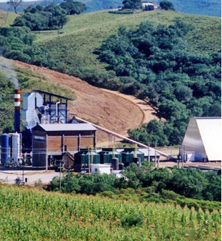 Centrale biomasse de 72 MW dans l'Etat de Rio Grande do Sul. (Crédit : Koblitz)