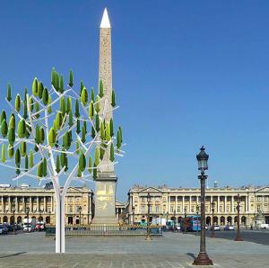 En 2015 l’Arbre à Vent sera planté Place de la Concorde, avec le soutien de la ville de Paris