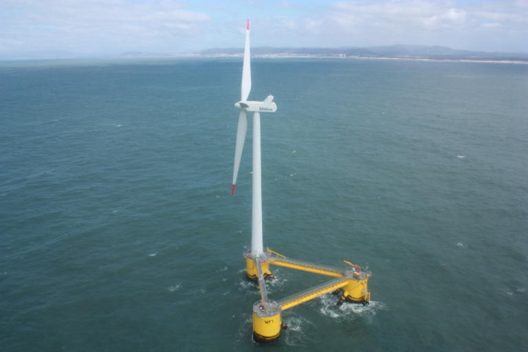 Au Portugal, la première turbine de WindFloat produit de l’électricité