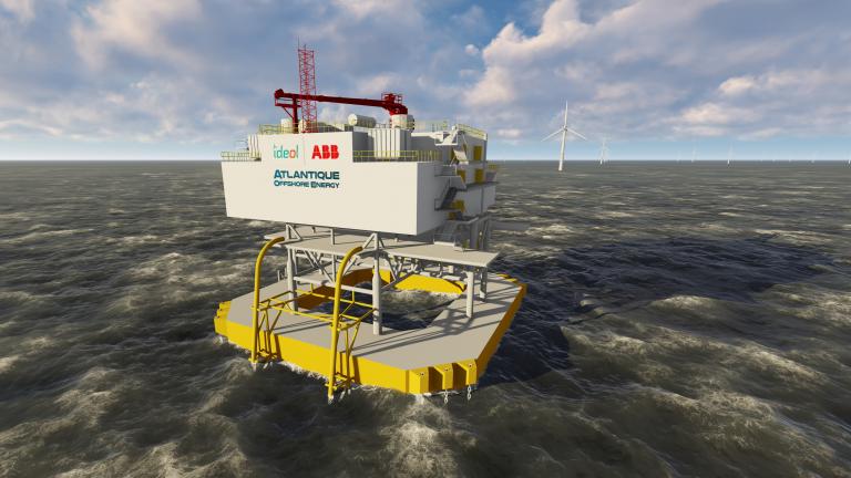 Eolien flottant : Ideol adapte son flotteur pour les sous-stations en mer