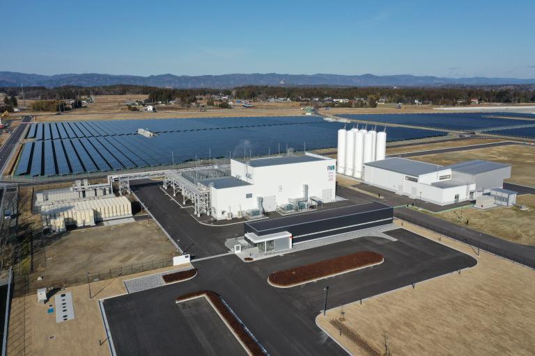Un projet d’hydrogène vert inauguré à Fukushima