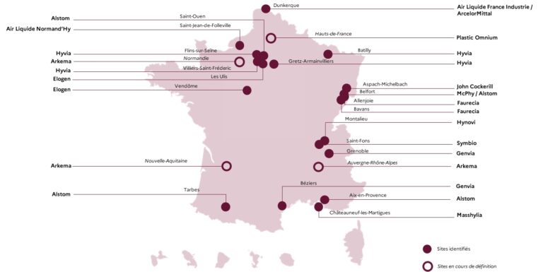 La liste complète des 15 pré-notifiés français à l’IPCEI hydrogène