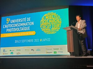 Le président d'Enerplan, Daniel Bour, ouvre la 5ème université de l'autoconsommation photovoltaïque