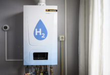 Chaudière H2 dans la maison « 100% hydrogène » à Stad aan 't Haringvliet (Pays-Bas)
