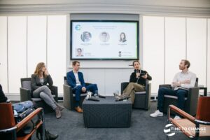 Table ronde "Agrivoltaïsme, l'avenir durable de l'agriculture et de l'énergie ?" durant le forum Time to Change 2025 à Deauville