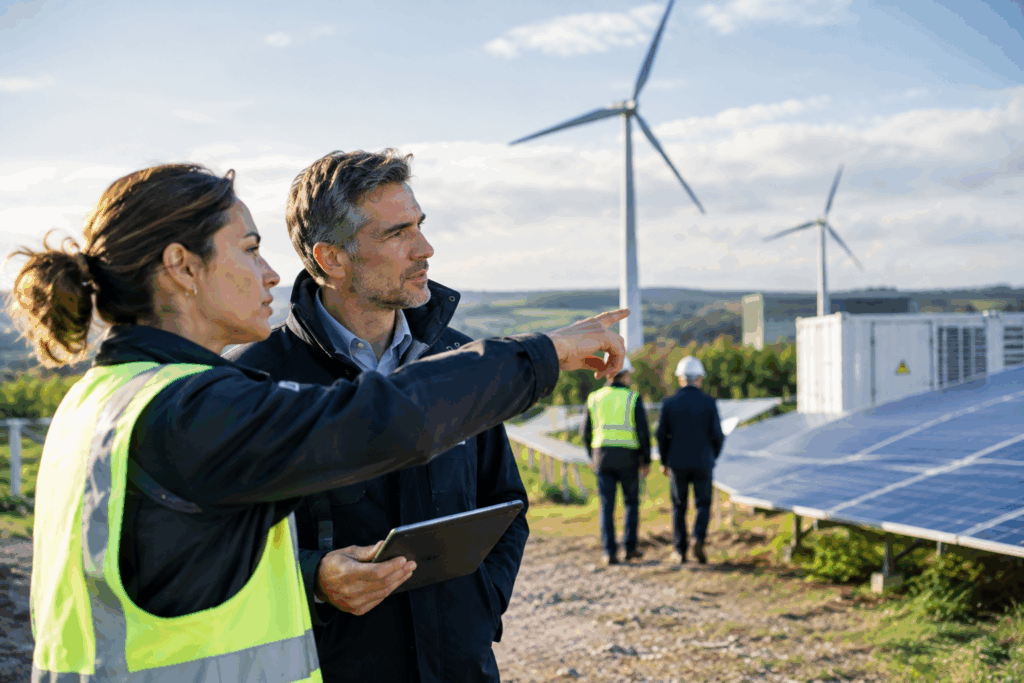 Inspection sur un site d’énergies renouvelables